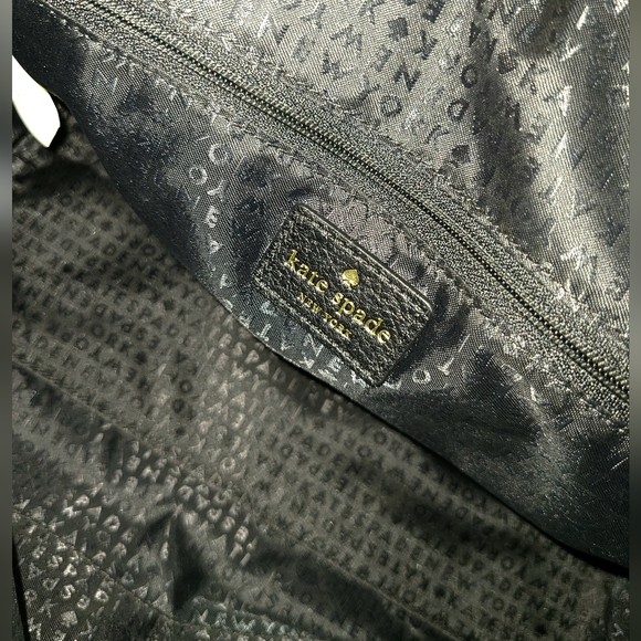 KATE SPADE-Kay Street Small Felix-Pebbled Leather Crossbody/Hand Bag Black - Picture 9 of 13